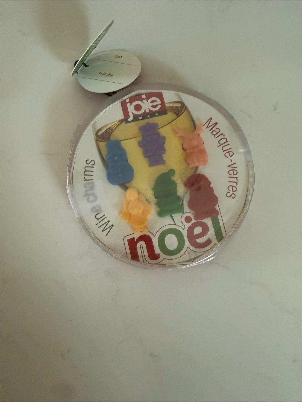 Joie Multicolor Noel Wine Charms - Set of 6